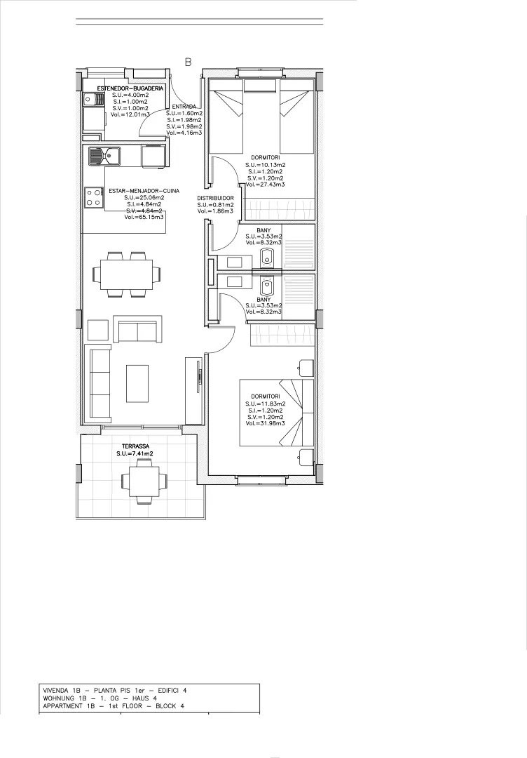 Appartements avec 2 chambres, 2 salles de bain, air conditionné, chauffage au sol et piscine communautaire à seulement 800 m de la plage