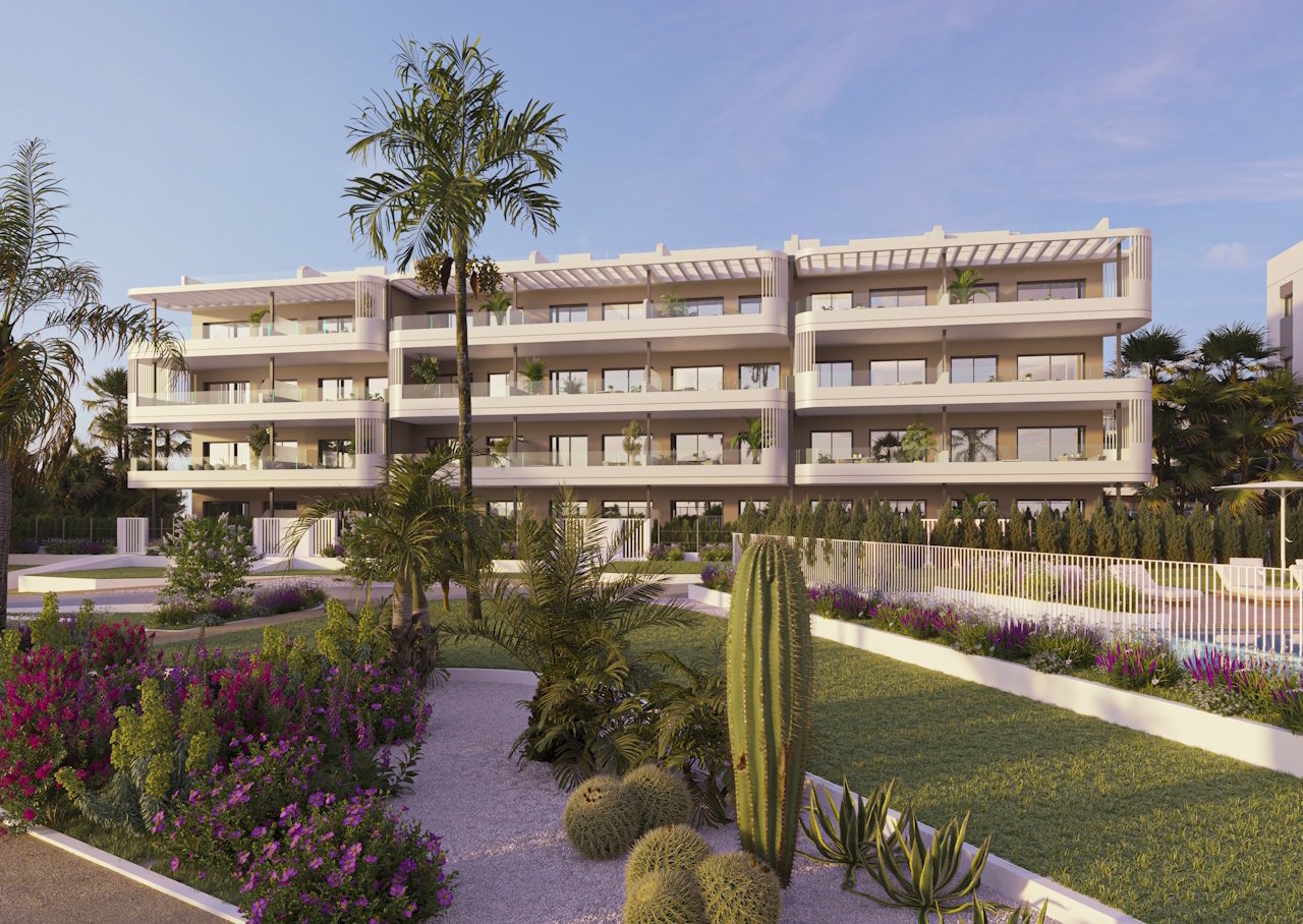 Appartements avec 3 chambres, préinstallation de climatisation et piscine communautaire