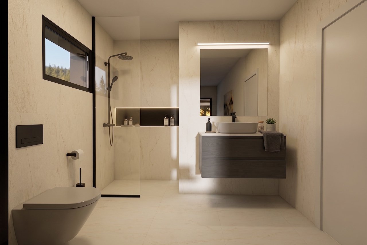 Appartements de 3 chambres et 2 salles de bain dans un complexe privé avec piscine et spa communautaires