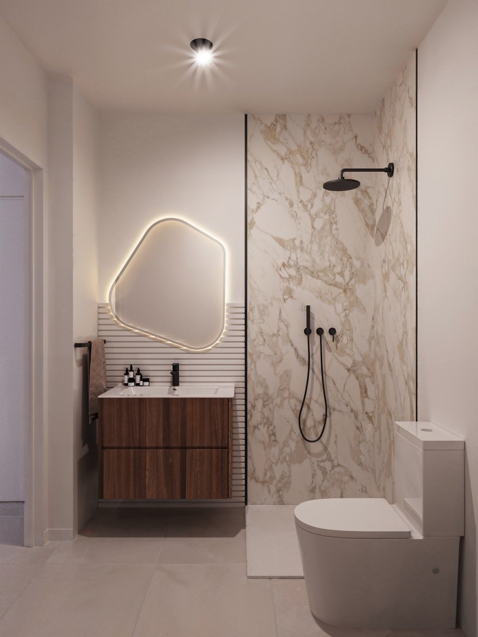 Penthouses avec 3 chambres à coucher, 2 salles de bains, toit-terrasse et piscine communautaire