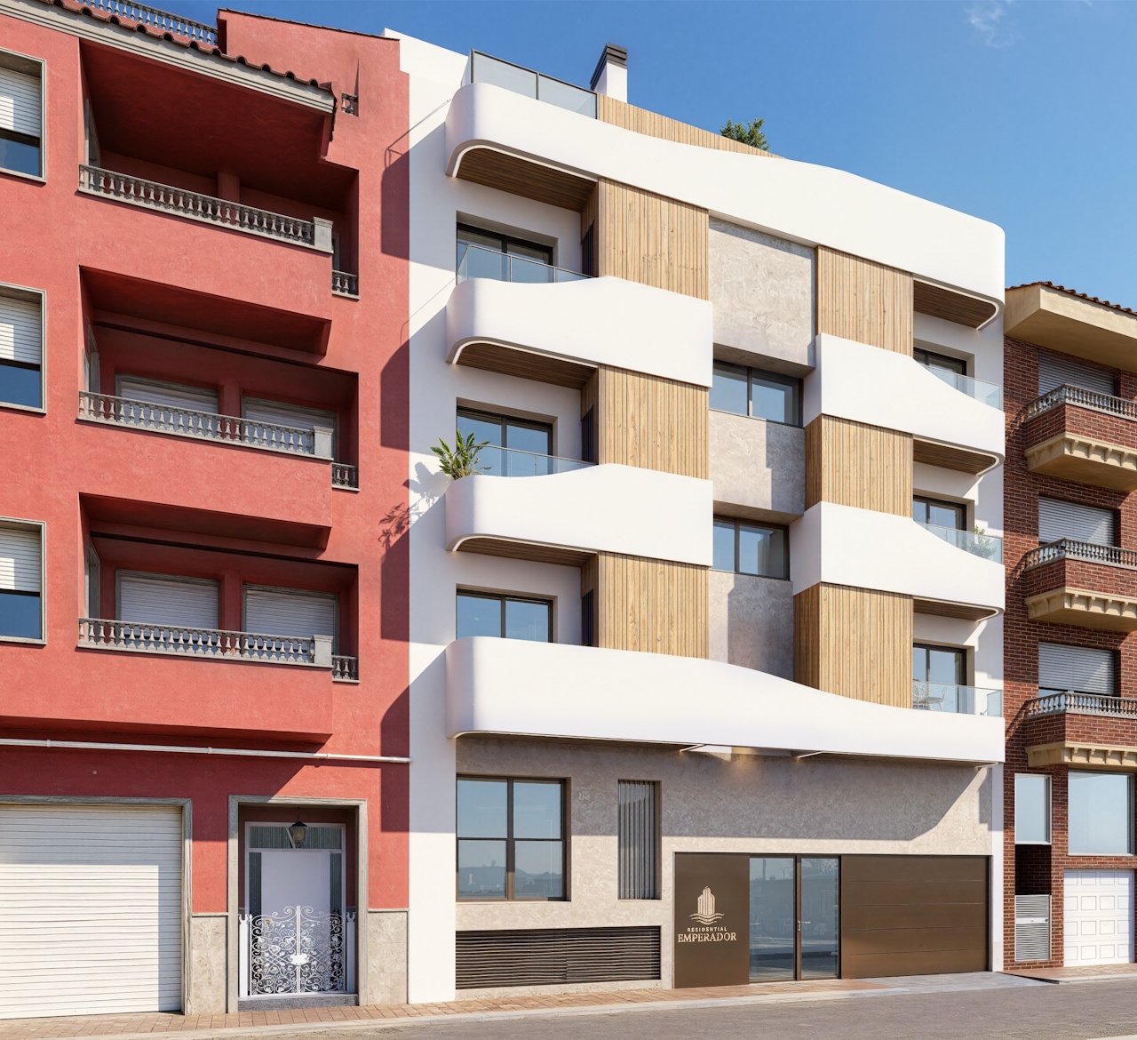 Appartements modernes comprenant 3 chambres, 2 salles de bains et une piscine commune, à seulement 800 m d'une magnifique plage de sable