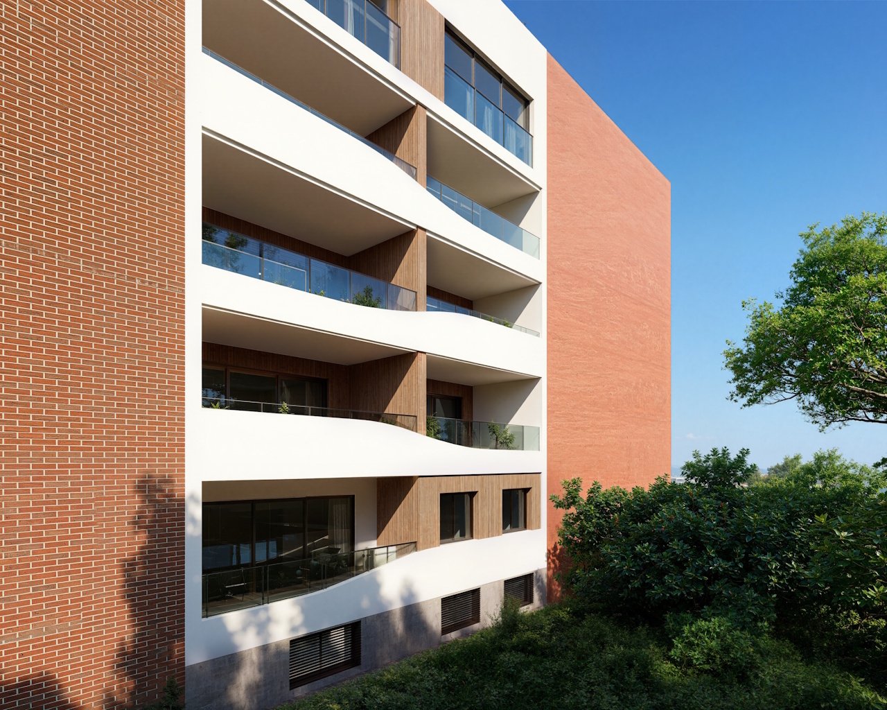 Appartements modernes comprenant 3 chambres, 2 salles de bains et une piscine commune, à seulement 800 m d'une magnifique plage de sable
