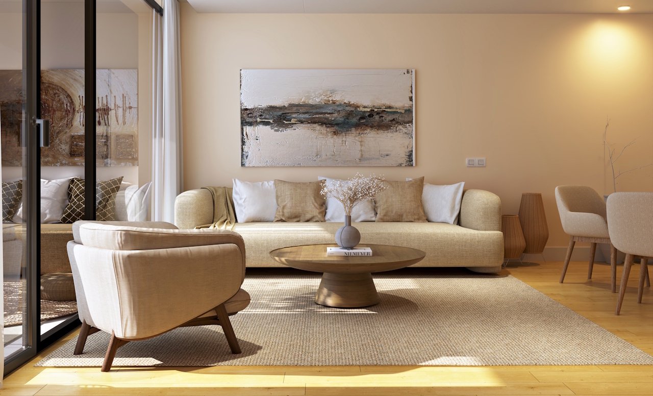 Appartements avec 2 chambres, 2 salles de bains et la climatisation dans le centre de Palma de Majorque