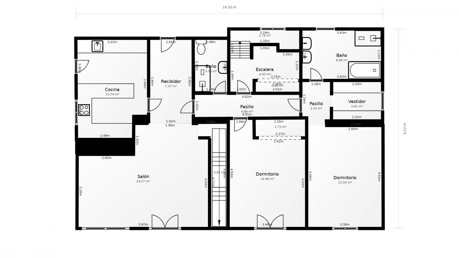 Villa de 3 chambres, 3 salles de bains, garage, piscine privée et vue sur la mer et la montagne près d'El Portet