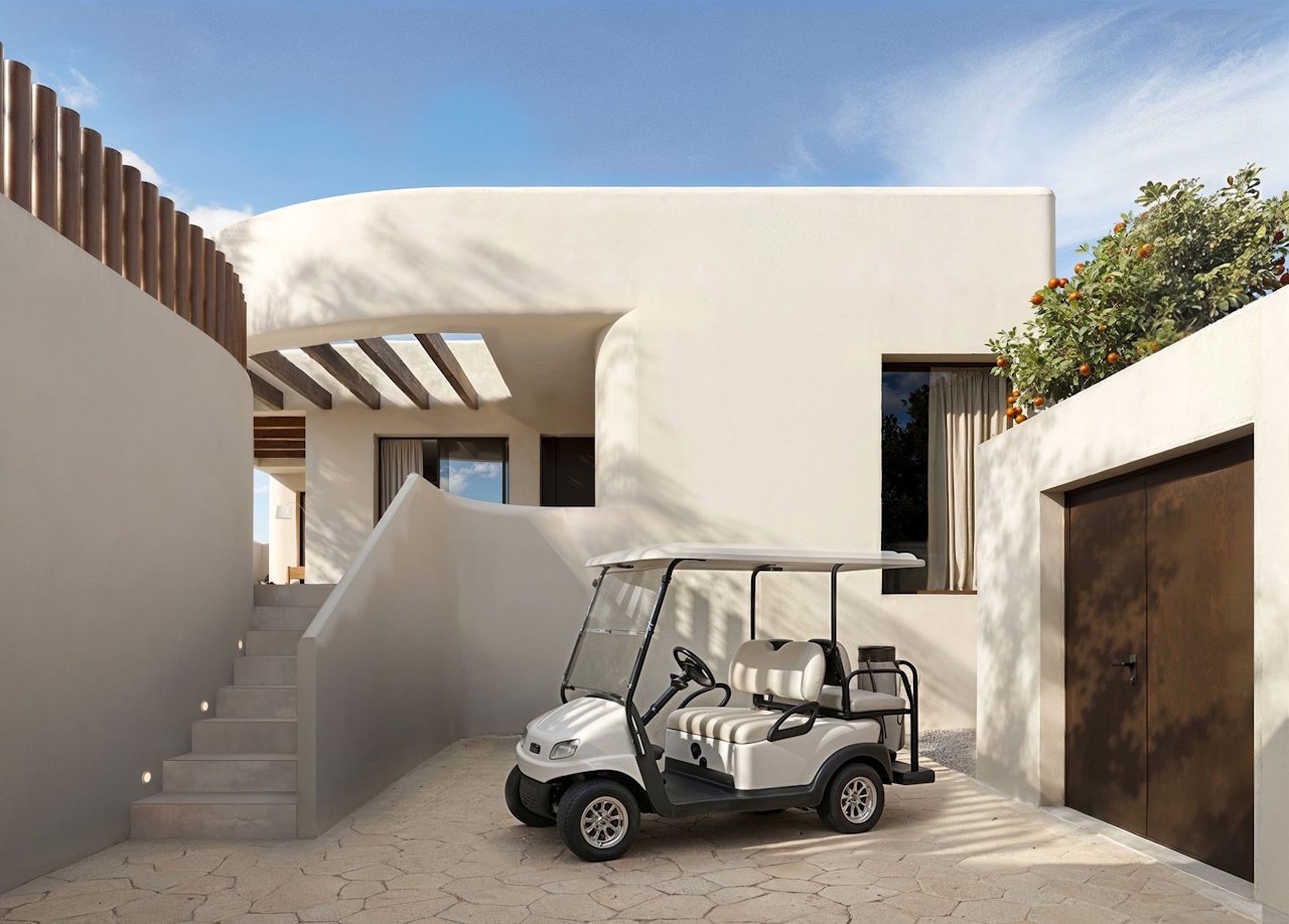 Villas de plain-pied avec 3 chambres, piscine privée et place de parking au sein du complexe La Finca Resort