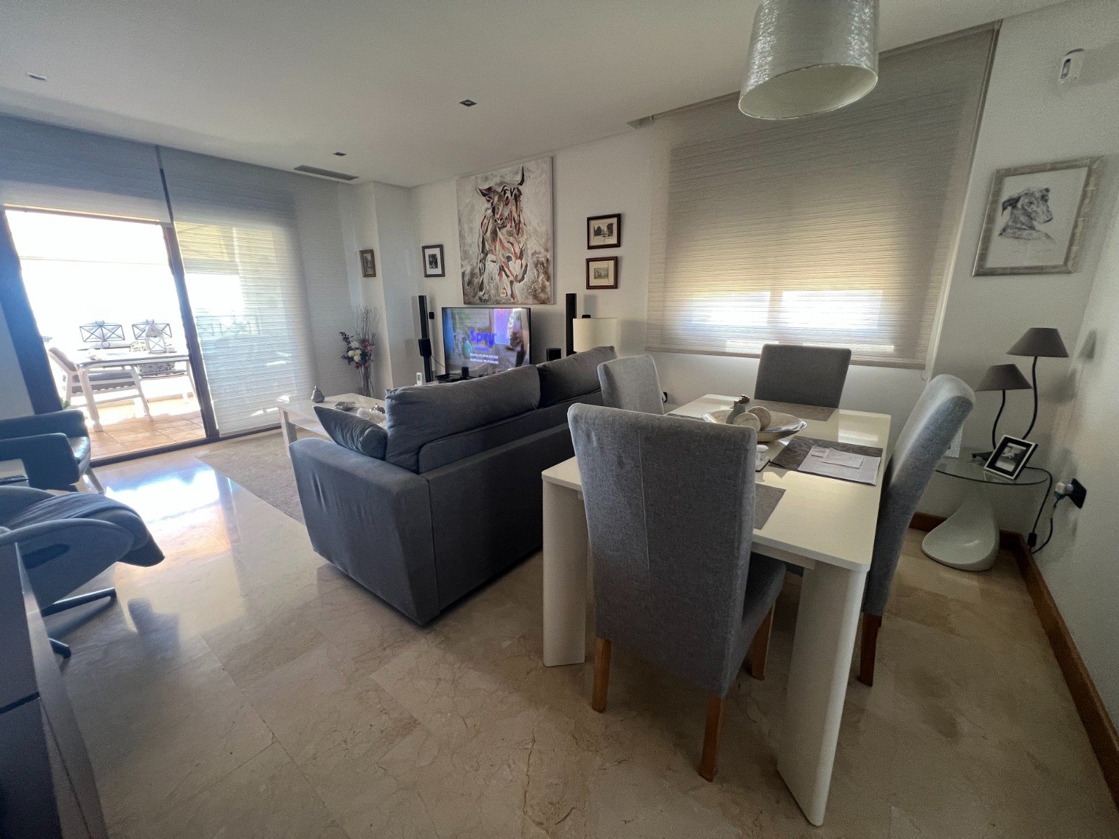 Appartement spacieux avec 3 chambres, 2 salles de bains et vue sur la mer à Guardamar Hills