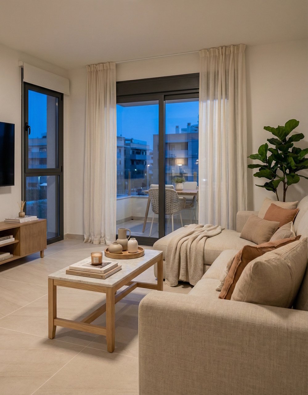 Appartements de 3 chambres et 2 salles de bain avec piscine communautaire