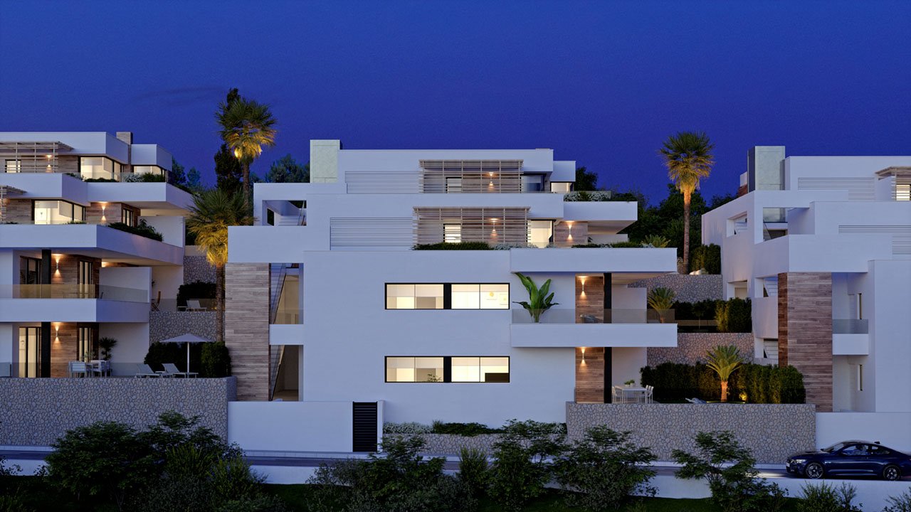 Pentouses à l’architecture moderne avec 2 chambres dans un magnifique complexe avec piscine communautaire