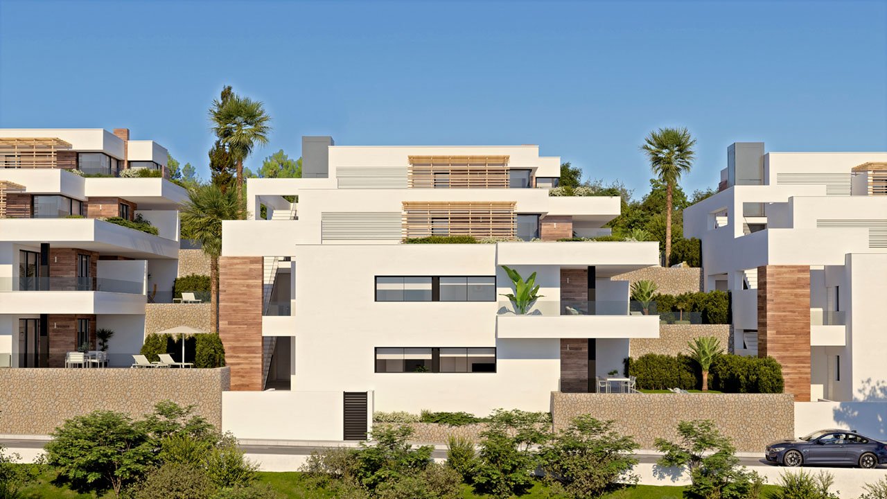 Pentouses à l’architecture moderne avec 2 chambres dans un magnifique complexe avec piscine communautaire