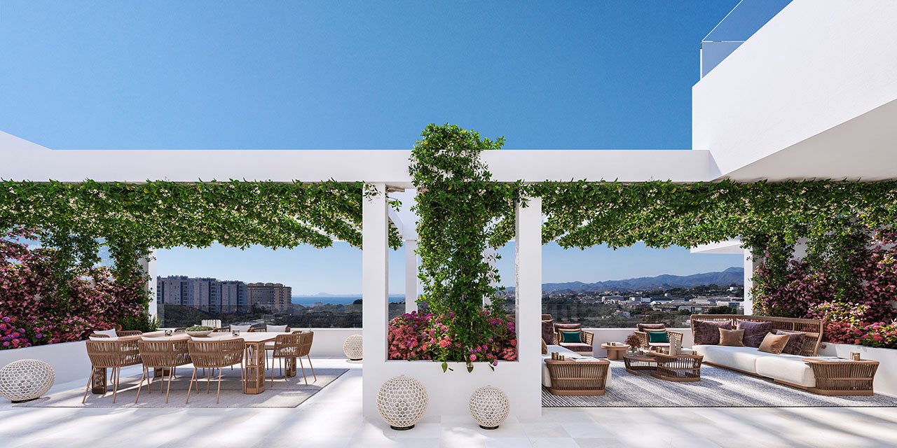 Appartements avec 3 chambres, climatisation, chauffage au sol dans les salles de bain, parking privé et piscine commune à seulement 300 m de la plage
